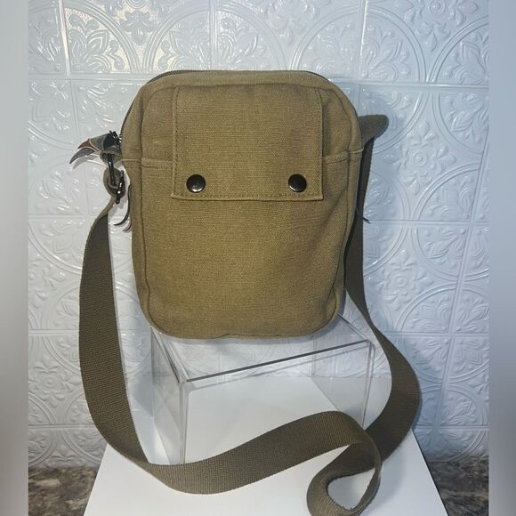 NWOT Harwish Khaki Crossbody Bag - Picture 2 of 11